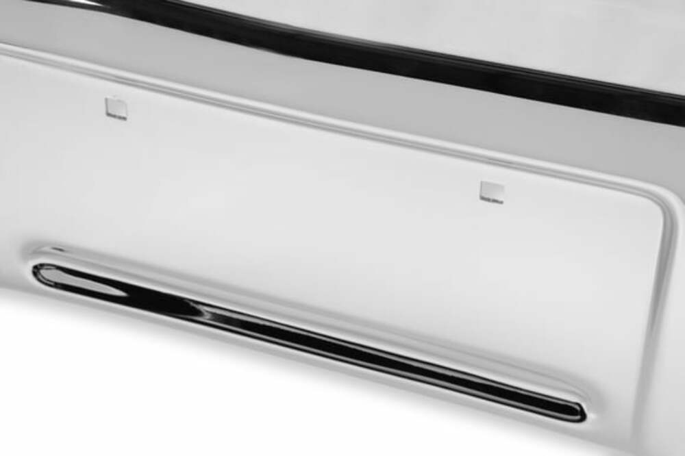 83-87 C/K Series Pickup Front Bumper-w/o Impact Strip Holes-Chrome 04-352 steel chrome