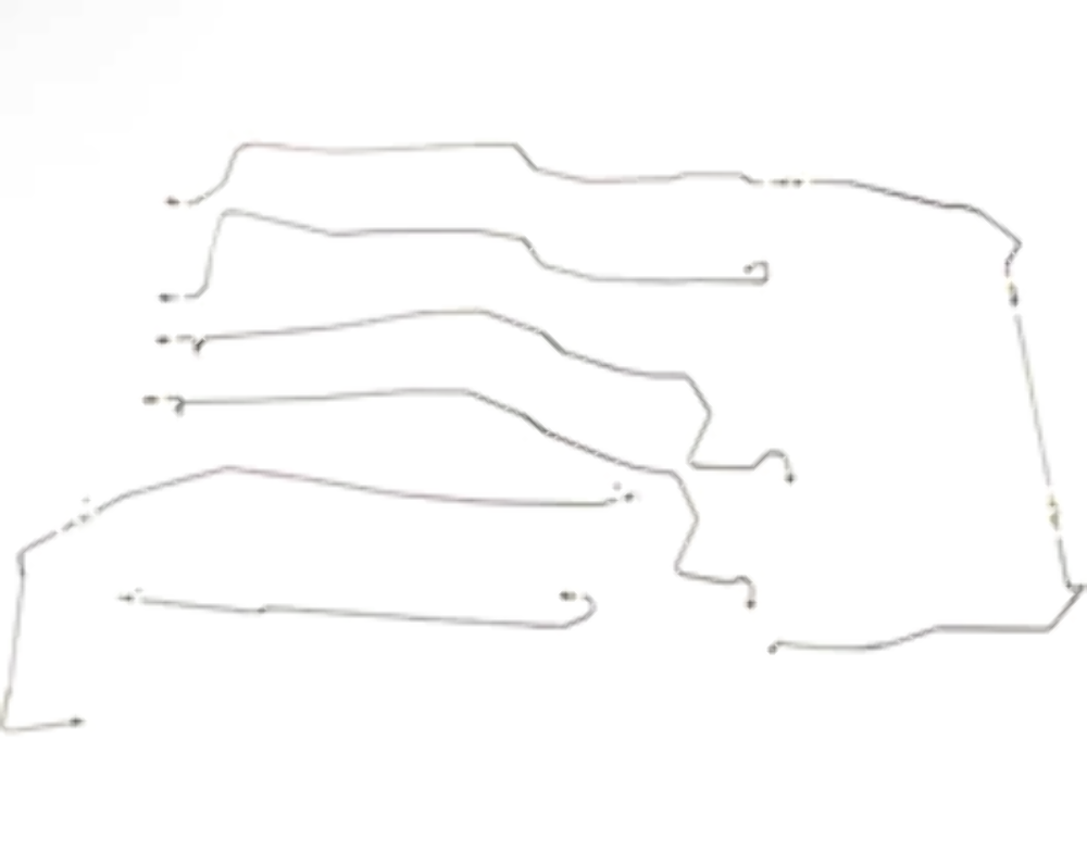 t Fits 84-85 Camaro 2.5L non-Borg Warner HD Axle Complete Brake Line Kit-CBK0246SS Fine Lines