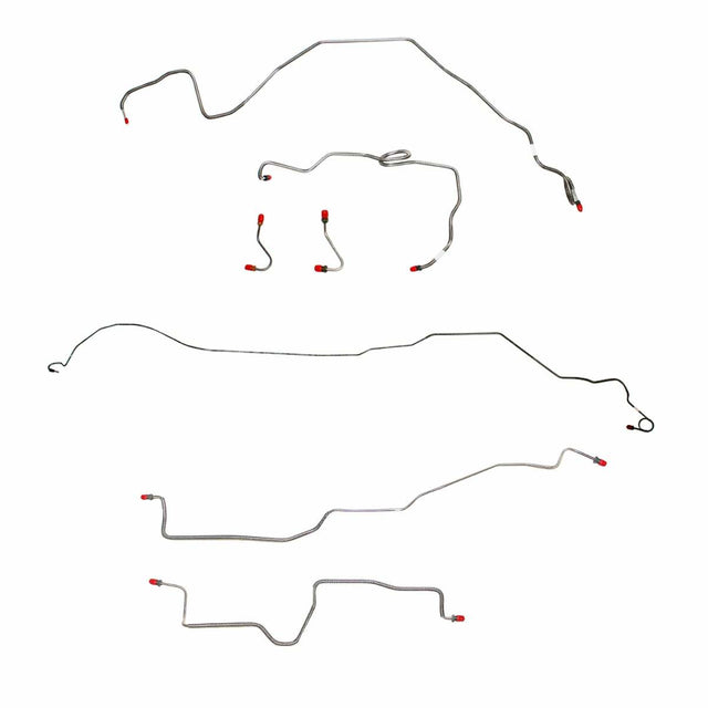 Complete Brake Line Kit for 84-85 Camaro 5.0L/8 cyl non-Borg Warner HD Axle CompleteBrakeLine steel
