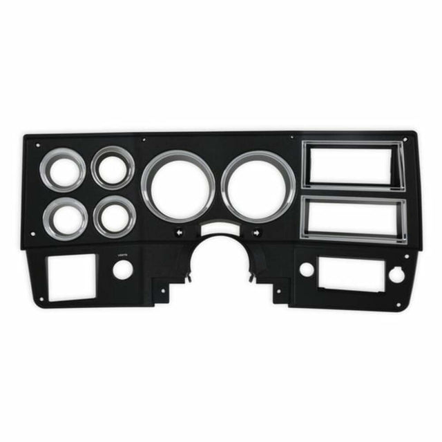 84-87 Trucks Instrument Cluster Bezel-w/ A/C-Black/Chrome 05-218