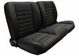 87 Chevrolet Blazer Split-Bench Seat-Sport-Black/Blue Stitching QSBNH87BLUE steel