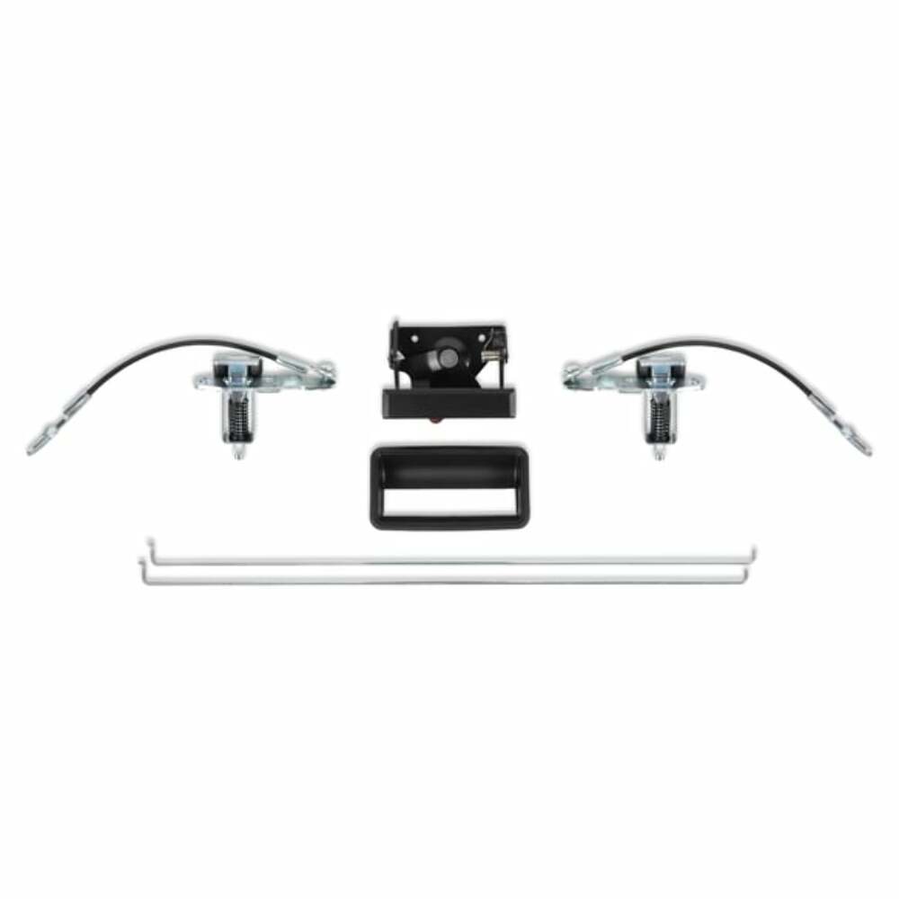 88-98 Chevy Silverado GMC Sierra OBS Chevy truck truck Series Fleetside Pickup Tailgate Component Set-Black 04-447 steel