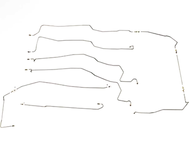 t Fits 94-95 Ram 1500 2WD AWABS Reg / Long Drum Complete Brake Line Kit-CBK0237SS Fine Lines