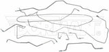 Complete Brake Line Kit for 1995-2001 95-01 Jeep Cherokee non ABS stainless steel
