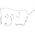 Front Brake Line Kit for 2013 Fits: 95-96 Jeep Grand Cherokee 4WD disc brakes steel