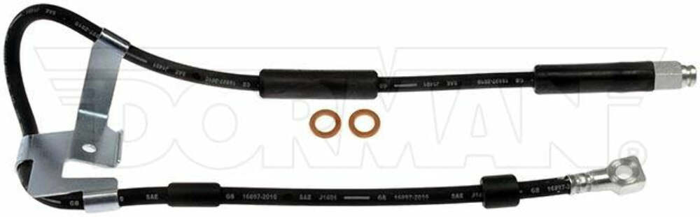 t Fits 97-02 Dodge Ram 4wd AWABS Left Front Brake Hose; Rubber-FLH380295 Fine Lines