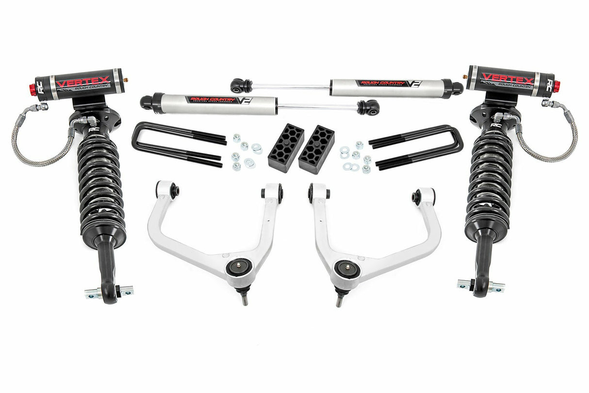 Fits Chevy Silverado 1500 2WD/4WD (2019-2024) 3.5" Lift Kit; Vertex/V2; 29557