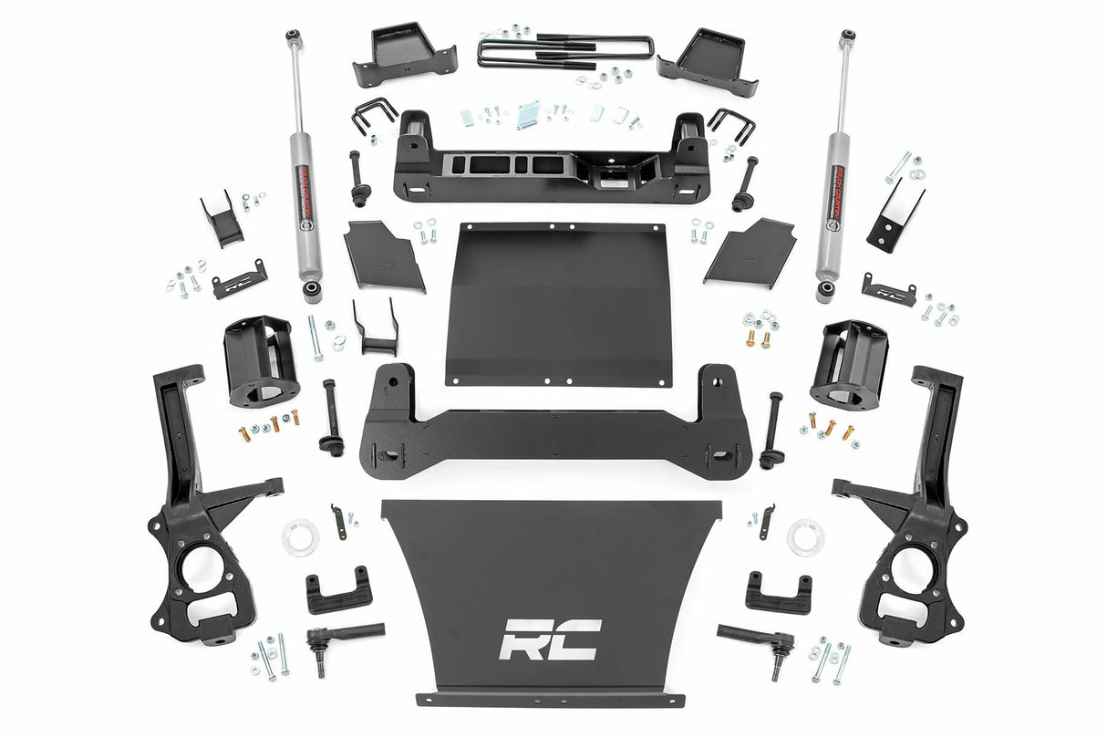 Fits Chevy Silverado 1500 2WD/4WD (2019-2024) 6 Inch Lift Kit; 21731