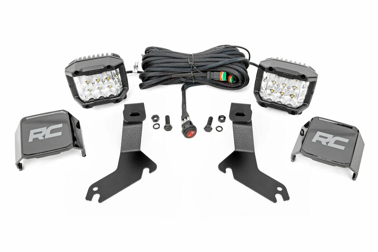 Fits Chevy Silverado 1500 (99-06) LED Light Kit Ditch Mount 3" OSRAM Wide 82285