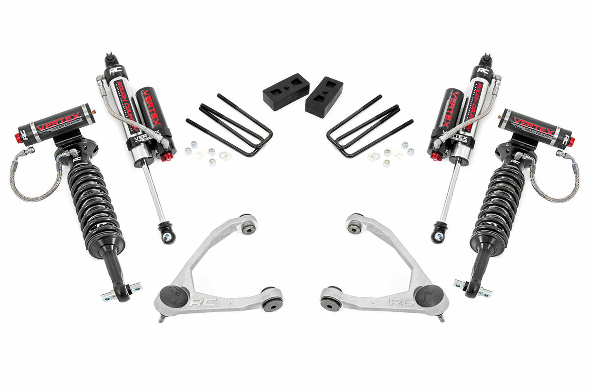 Fits Chevy/GMC 1500 (07-13) 3.5" Lift Kit; Forged UCA; Cast Steel; Vertex; 19850
