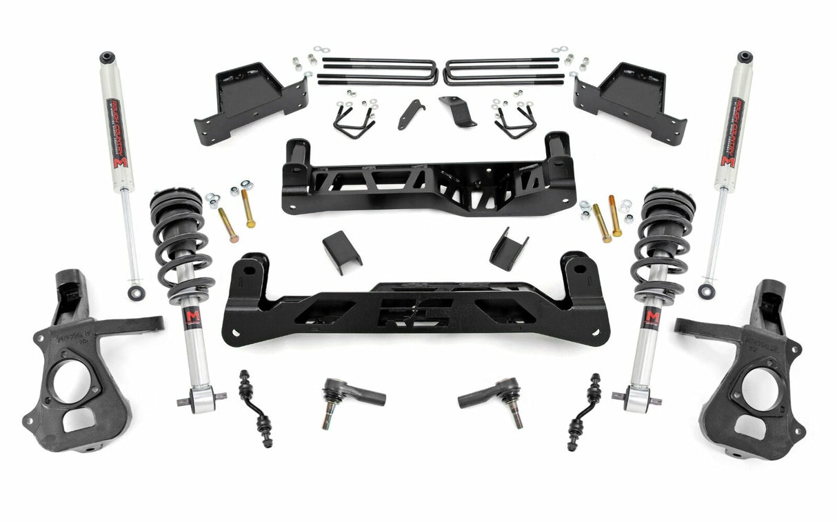 Fits Chevy/GMC 1500 (14-18 & Classic) 7" Lift Kit Cast Steel M1 Struts/M1 23740