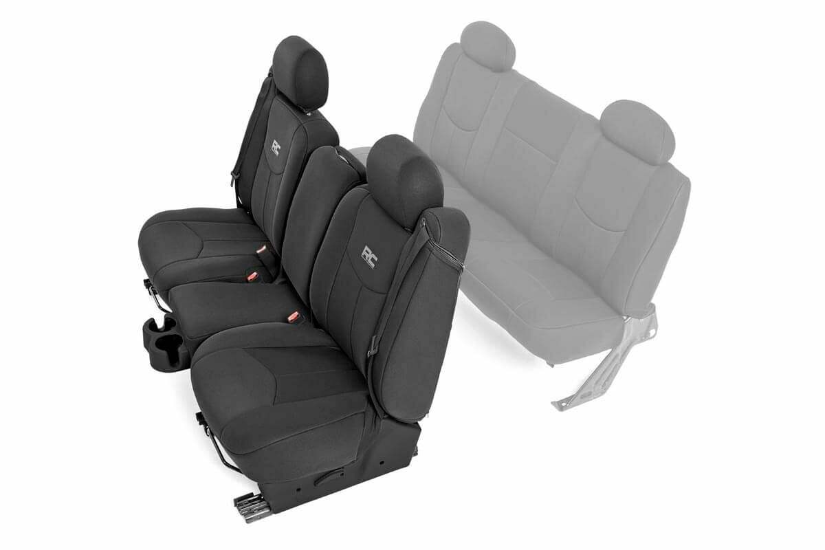 Fits Chevy/GMC 1500 (99-06 & Classic) Seat Covers; Front 40/40/20; 91013