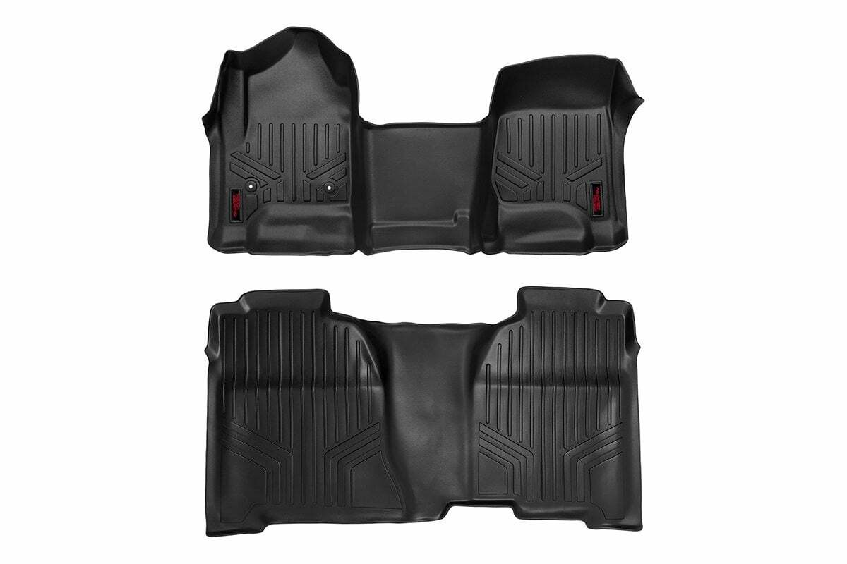 Fits Chevy/GMC 1500/2500HD/3500HD 2&4WD Floor Mats FR & RR OV Hump Crew M-21143