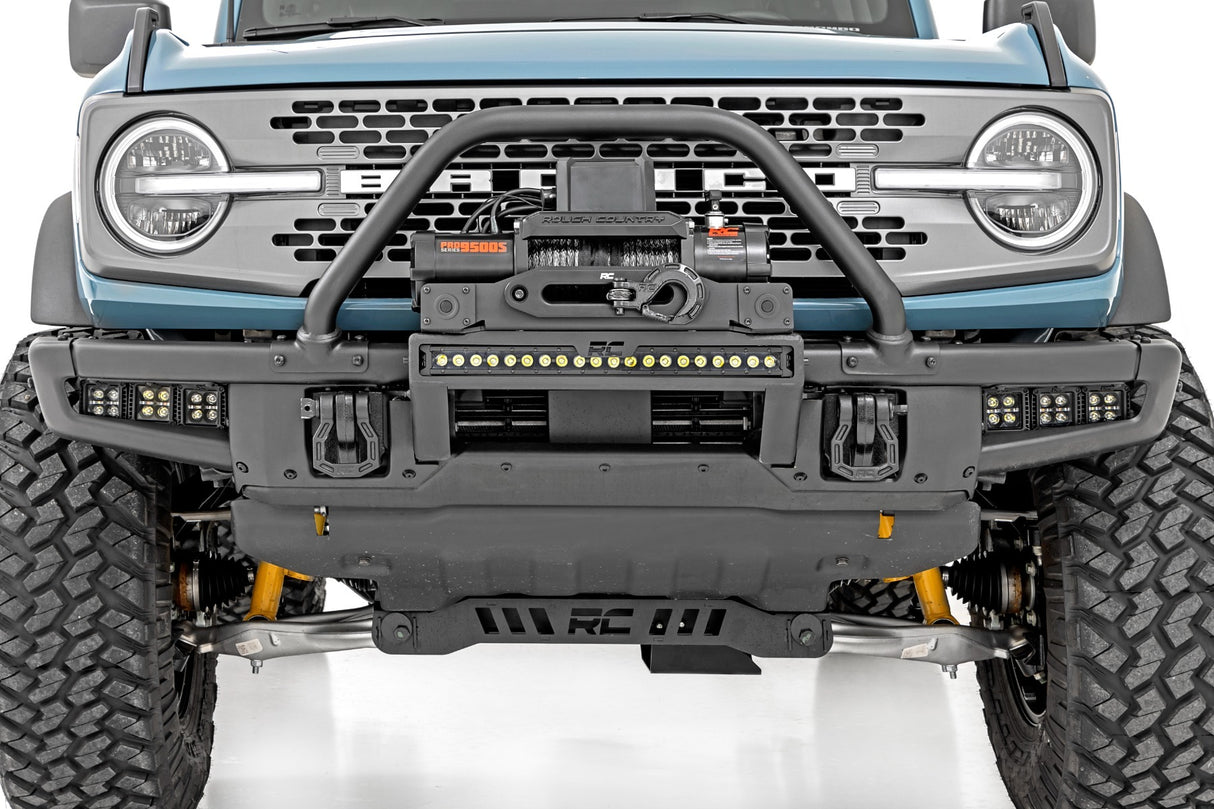 Fits Ford Bronco(21-24) High Winch Mount All Models 12000S 20" Black LED 51099