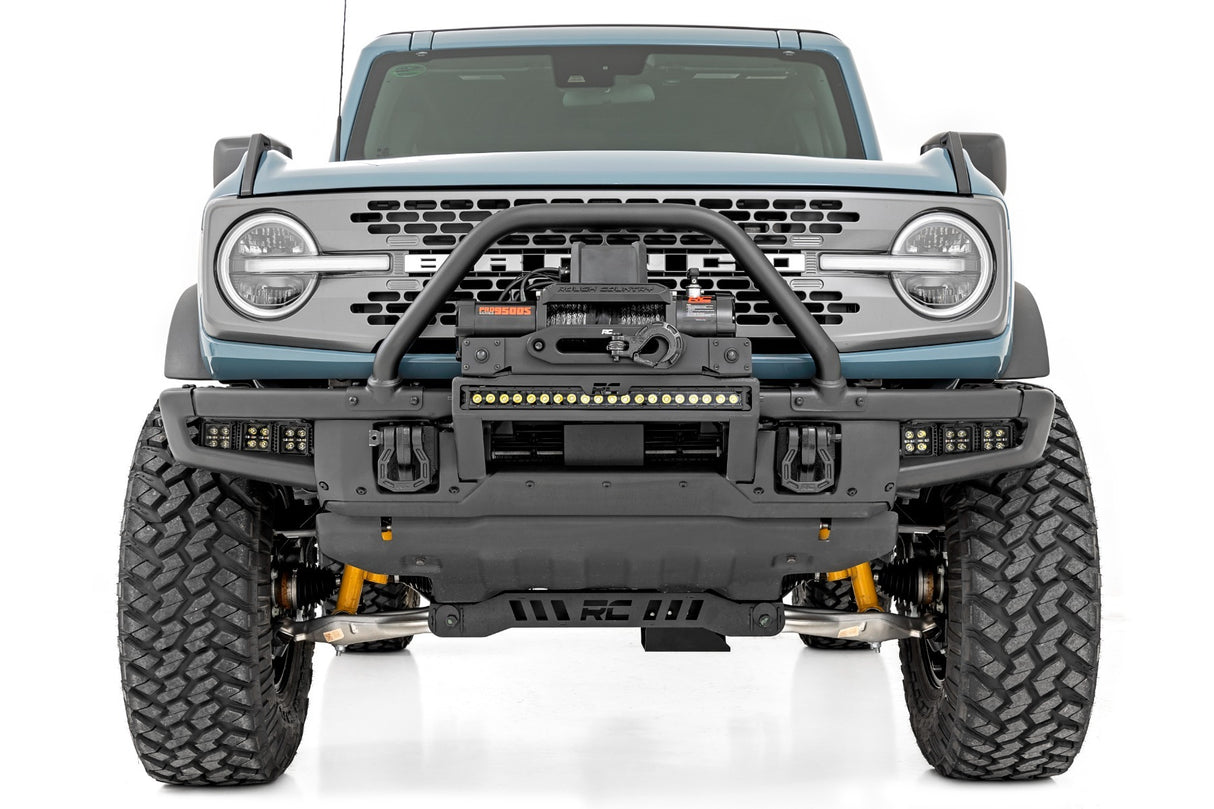 Fits Ford Bronco(21-24) LED Light Fog Mount Triple 2" Black Pair White DRL 51087