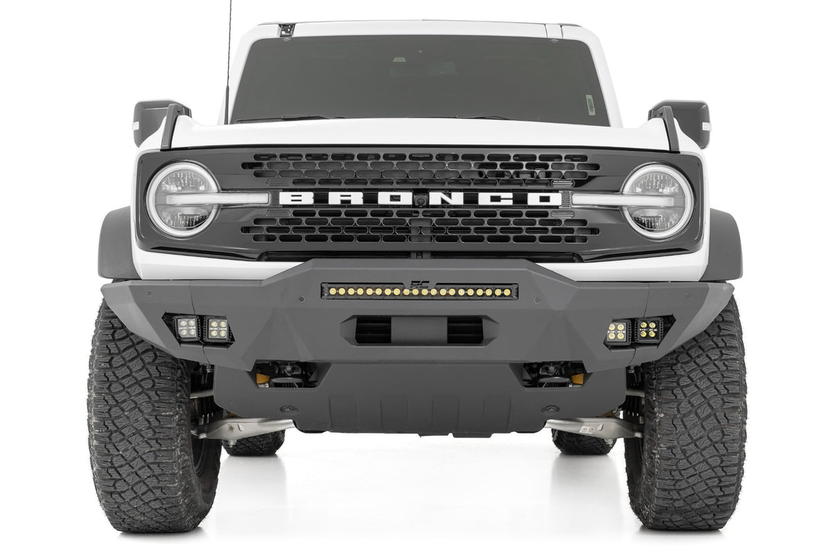 Fits Ford Bronco 4WD (2021-2024) Front Bumper; Modular; Full Wings; DRL; 51074