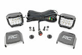 Fits Ford Bronco 4WD (21-24) LED Light Kit Ditch Mount 2" Chrome Pair Wide 71050
