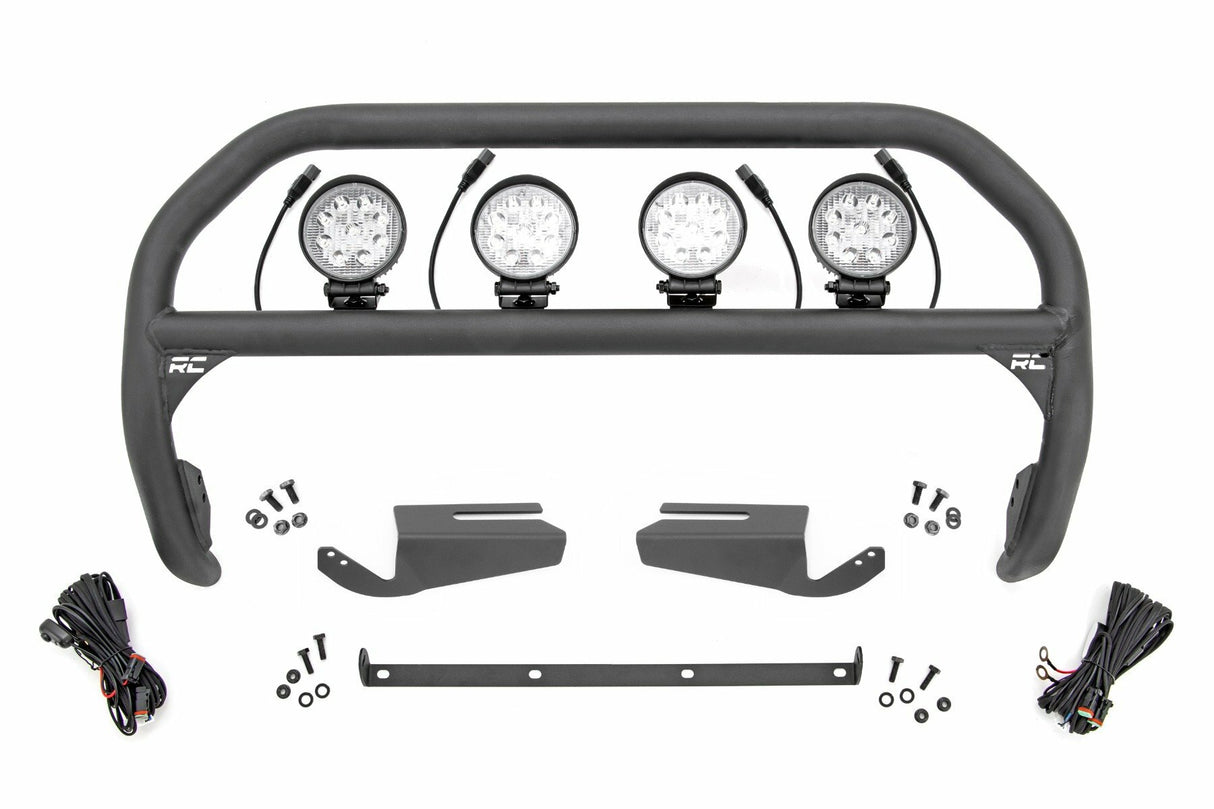 Fits Ford Bronco 4WD (21-24) Nudge Bar 4" Round Led (x4) OE Modular Steel 51104