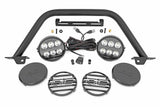 Fits Ford Bronco 4WD (21-24) Safari Bar; 6.5" Round LED; OE Modular Steel; 51113