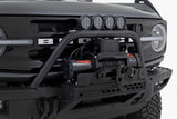 Fits Ford Bronco 4WD (21-24) Safari Bar; 6.5" Round LED; OE Modular Steel; 51113