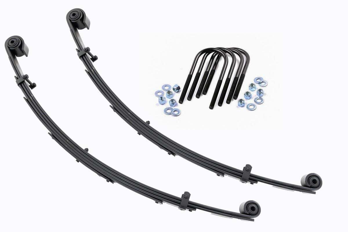 Fits Ford Excursion/F-250 SD 4WD Front Leaf Springs 4" Lift Pair 8057Kit