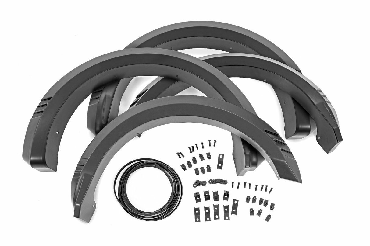 Fits Ford F-150 2&4WD (2021-2024) Fender Flares; SF1; E2 Magma Red F-F320210A-E2