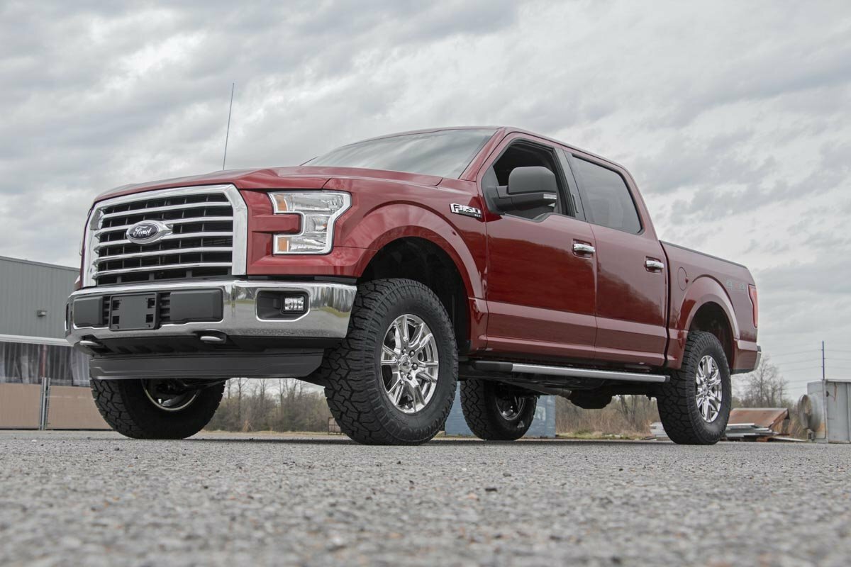 Fits Ford F-150 2WD (2014-2024) N3 Leveling Struts; 2 Inch; Loaded Strut; 501074