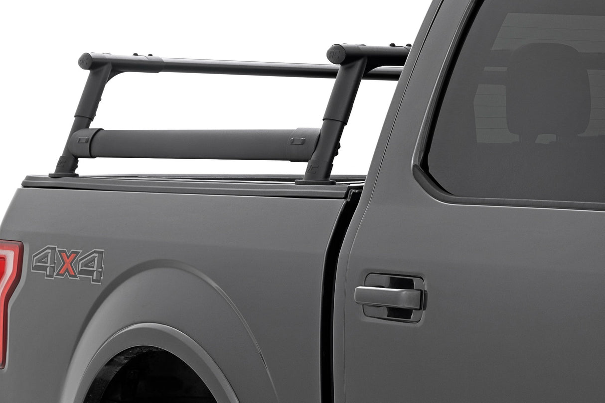 Fits Ford F-150 2WD/4WD (2015-2024) Bed Rack; Half Rack; Aluminum; 10407