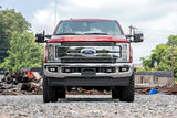 Fits Ford F-250 SD (17-19) LED Light Kit; Grille Mount; 8" Black Pair; 70697
