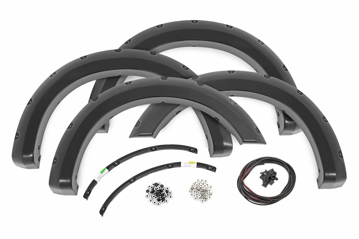 Fits Ford F-250 SD (23-24) Pocket Fender Flares JS Iconic Silver F-F20231-JS