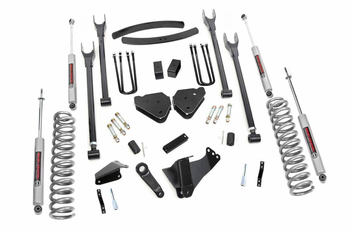 Suspension lift kit for 2005-2007 Ford Super Duty by Rough Country