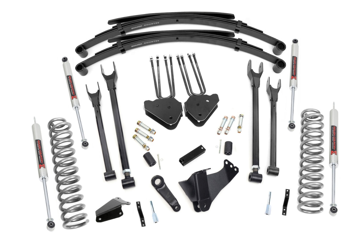 Fits Ford F-250/F-350 SD (05-07) 8" Lift Kit; 4 Link; RR Springs; M1; 59040