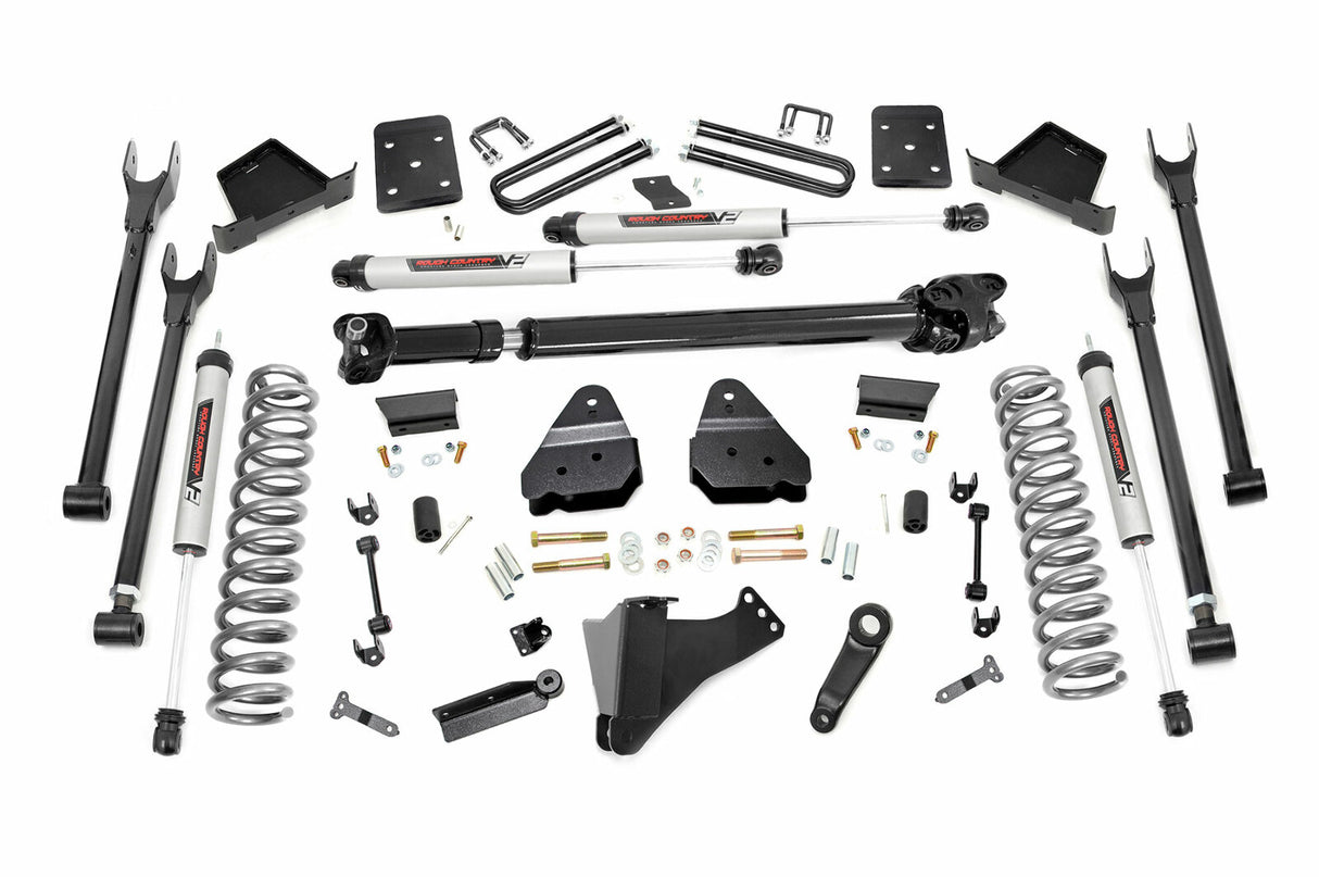 Fits Ford F-250/F-350 SD (17-22) 6" Lift Kit; 4-Link; OVLD; D/S; V2; 56071