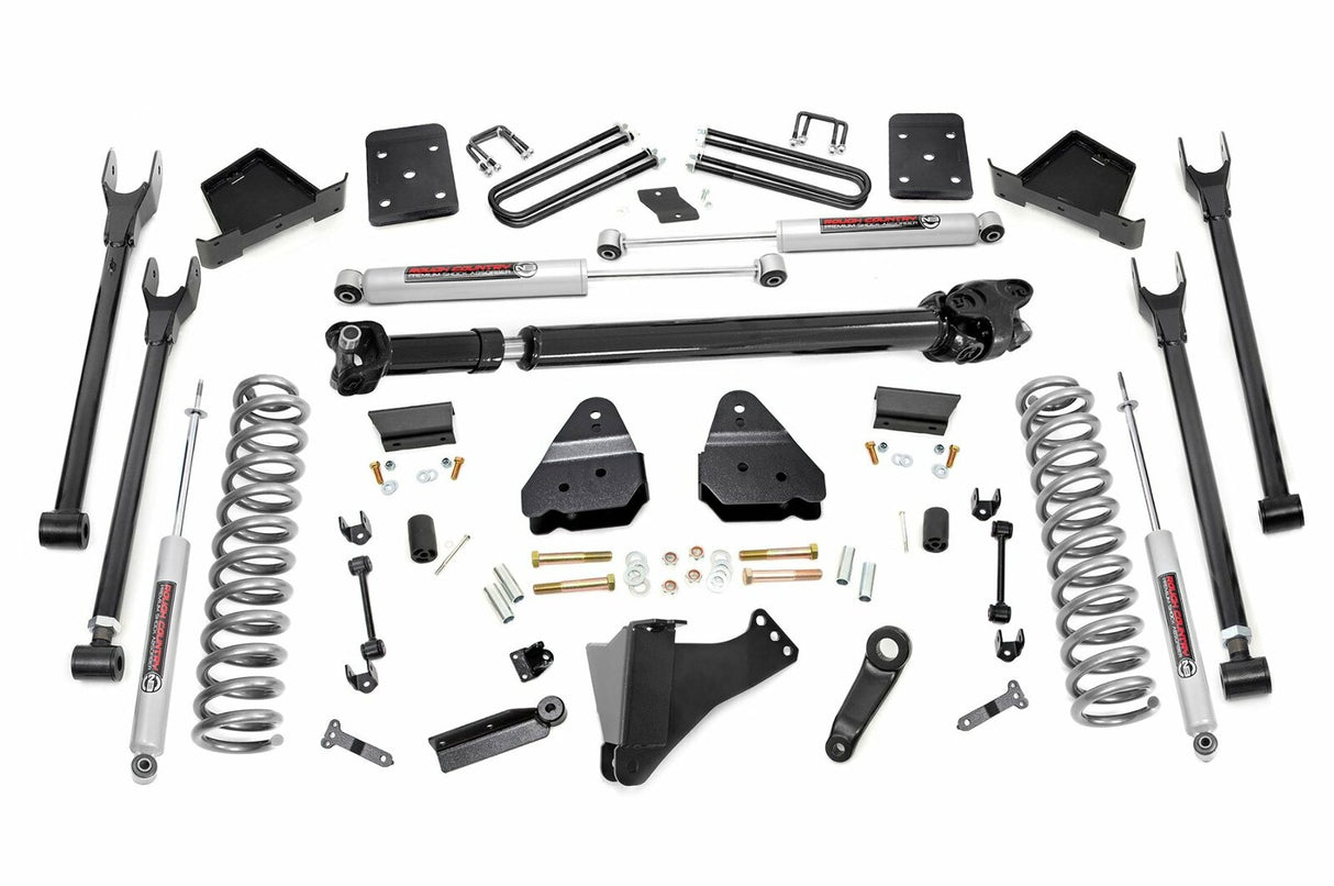 Fits Ford F-250/F-350 SD (17-22) 6" Lift Kit; Diesel; 4-Link; FR D/S; 50721