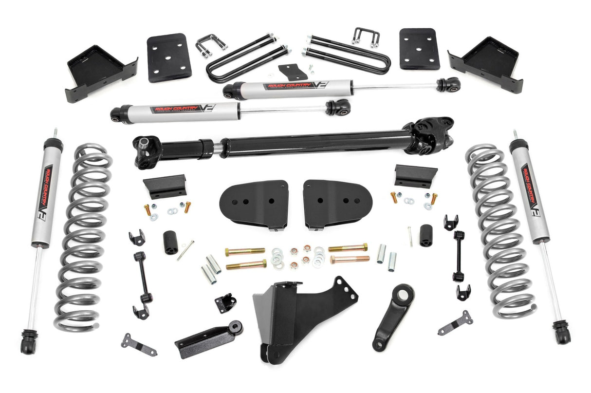 Fits Ford F-250/F-350 SD (2023) 6" Lift Kit; Diesel; No OVLD; FR D/S; V2; 43771
