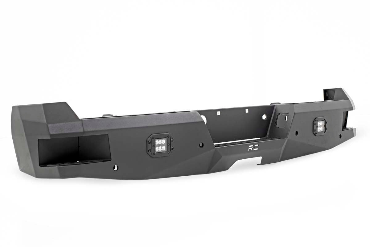 Fits Ford F-250/F-350 Super Duty 2WD/4WD (2017-2022) Rear Bumper; 10788