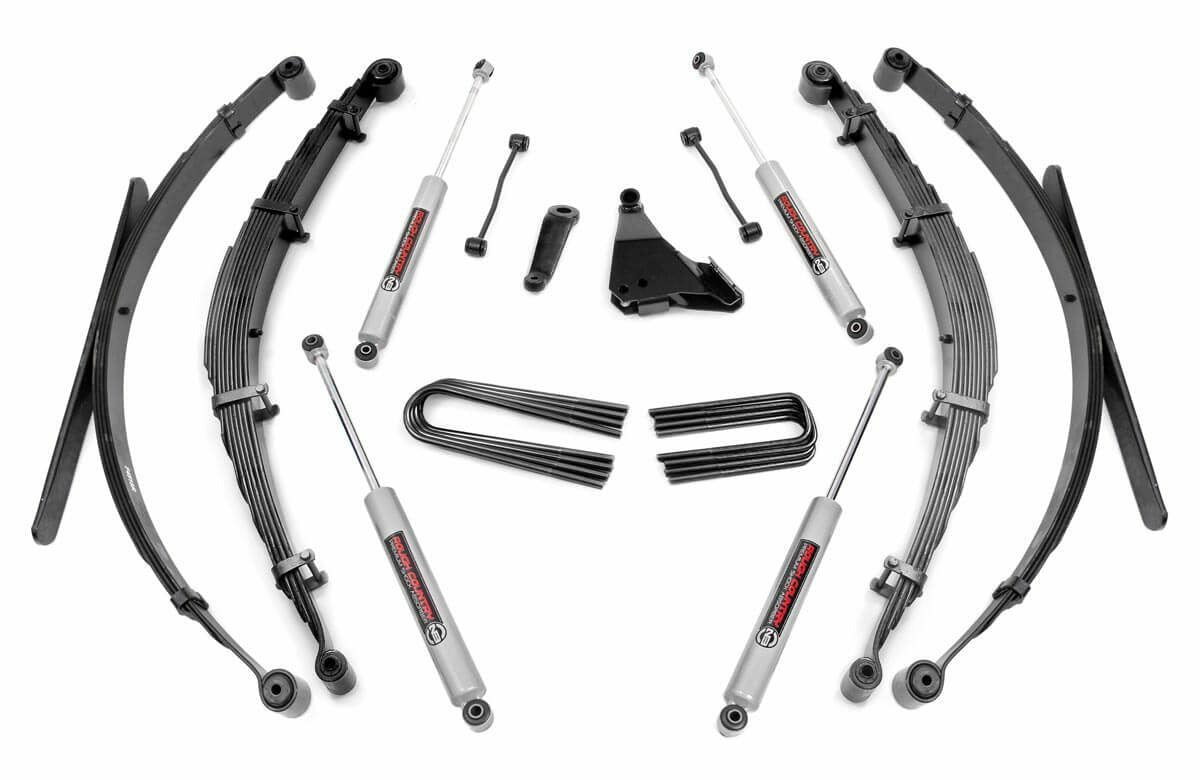 Fits Ford F-250/F-350 Super Duty 4WD (1999) 6 Inch Lift Kit; Rear Springs; 49230