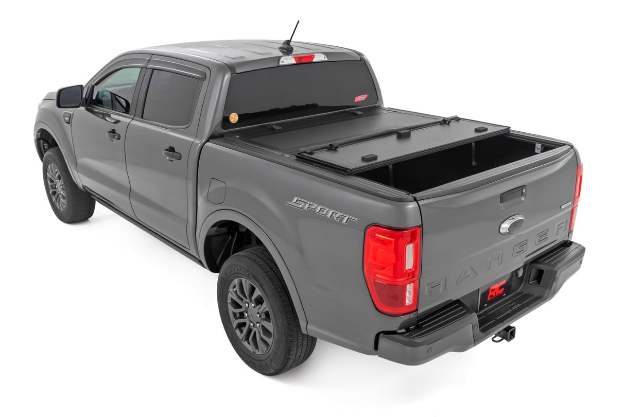 Fits Ford Ranger (2019-2023) Hard Tri-Fold Flip Up Bed Cover 5' Bed 49220500