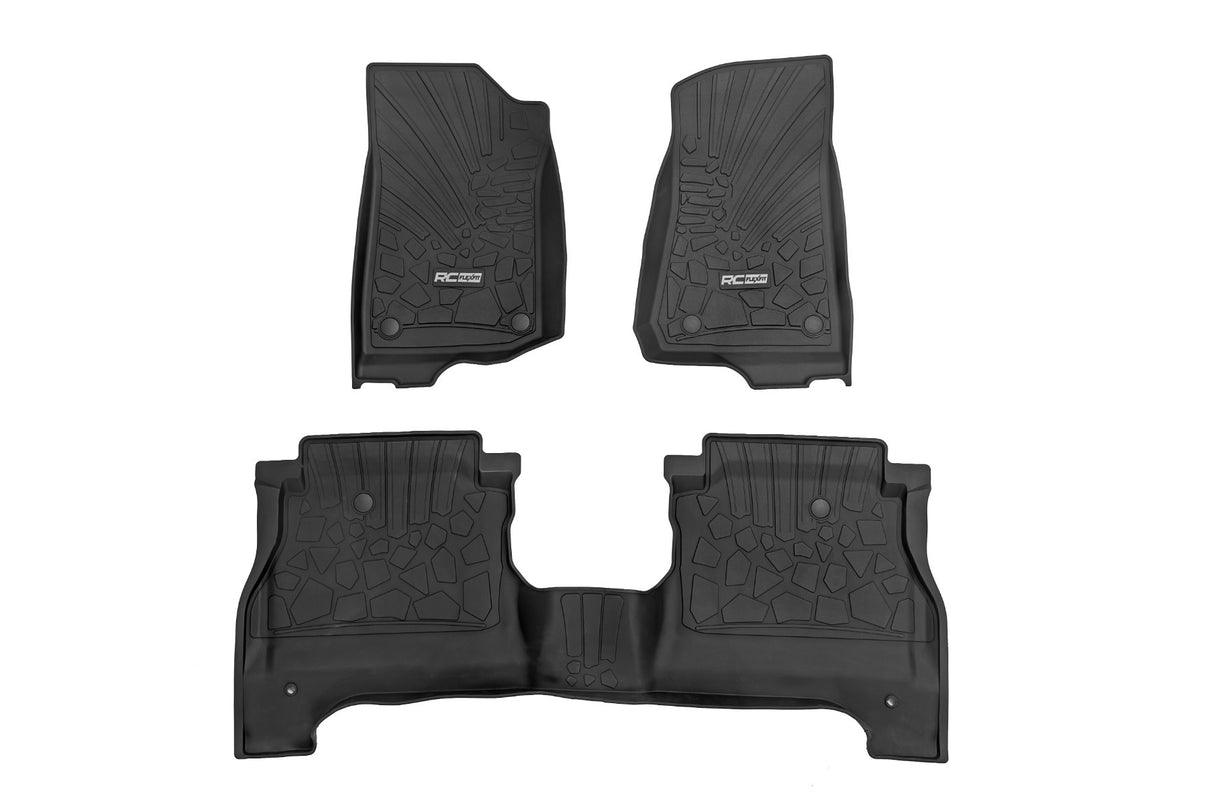 Floor mats for 2020-2024 Jeep Gladiator by Rough Country