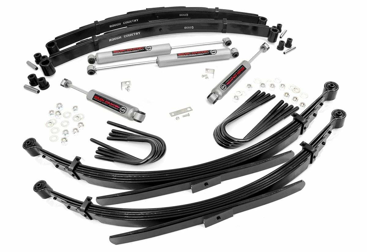 Fits GMC Half-Ton Suburban/Jimmy 4WD(88-91) 2" Lift 52" RR Springs 235-88-9230