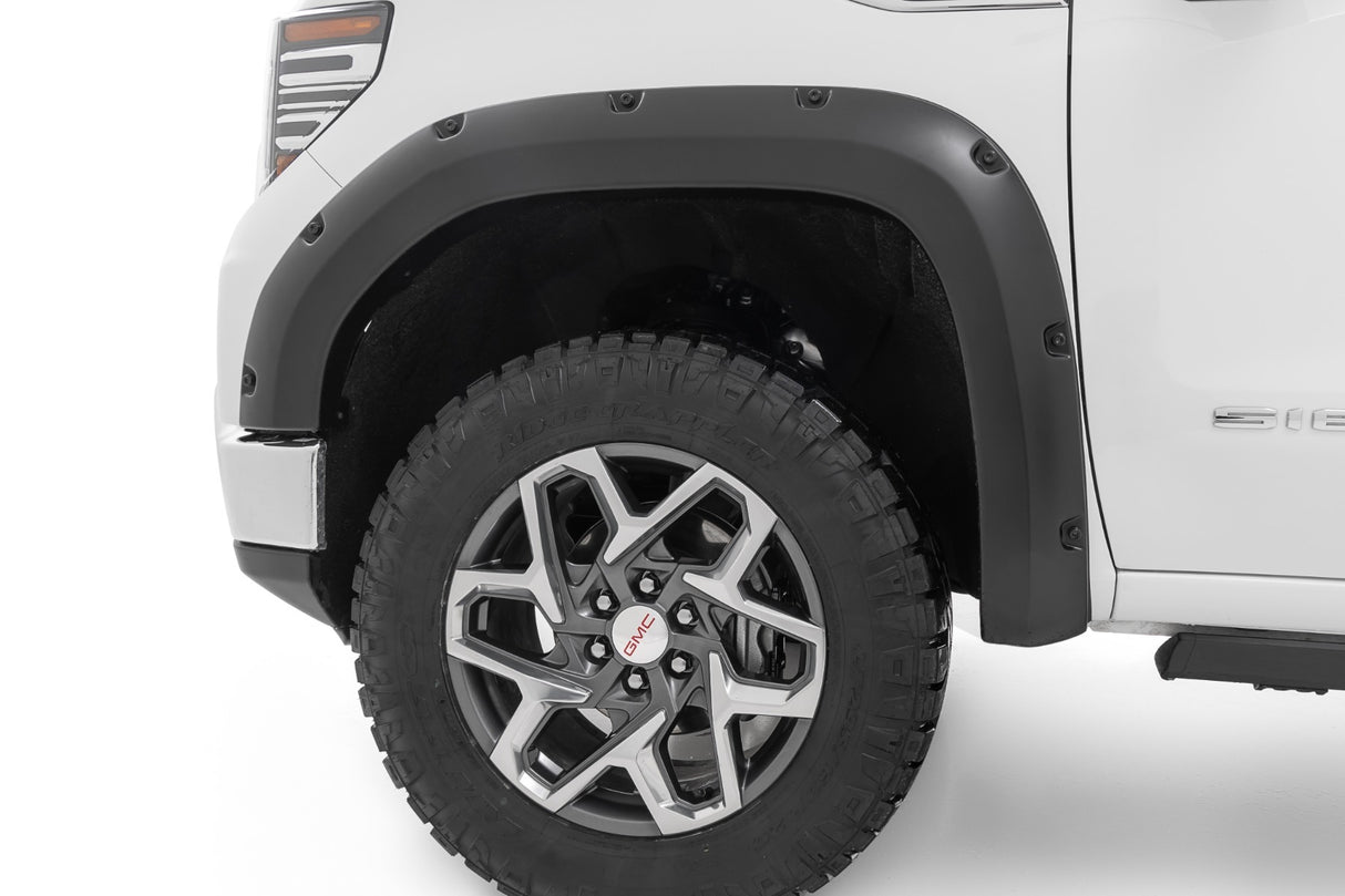 Fits GMC Sierra 1500 (19-24) Pocket Fender Flares; GXN Deep Bronze F-C11950A-GXN