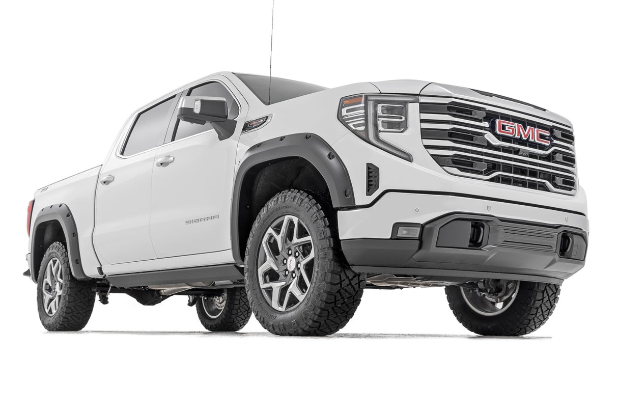 Fits GMC Sierra 1500 (19-24) Pocket Fender Flares; GXN Deep Bronze F-C11950A-GXN