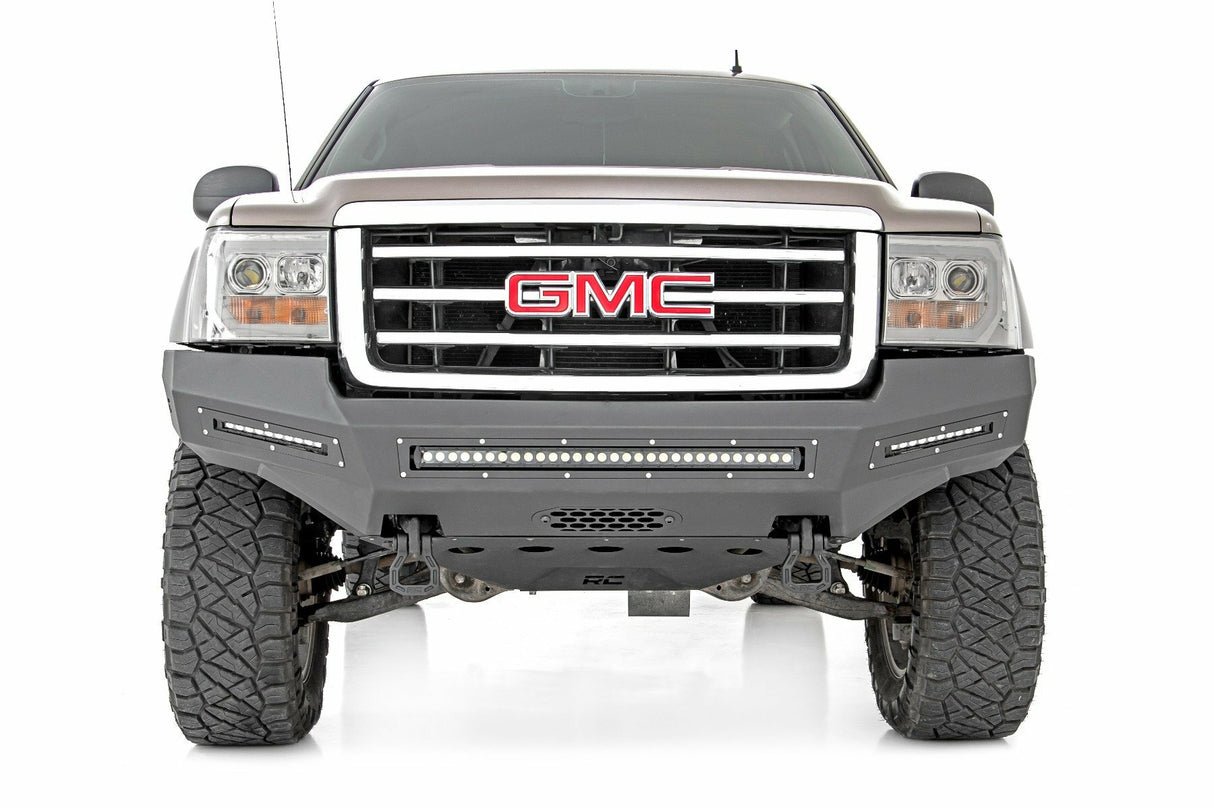 Fits GMC Sierra 1500 2&4WD (07-13) Front Bumper Fabricated Prerunner LED 10913