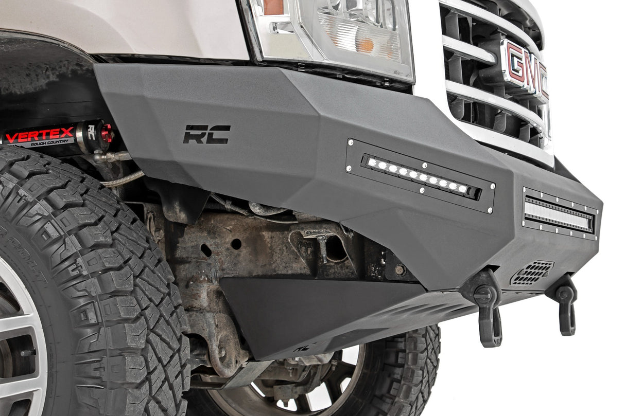 Fits GMC Sierra 1500 2&4WD (07-13) Front Bumper Fabricated Prerunner LED 10913