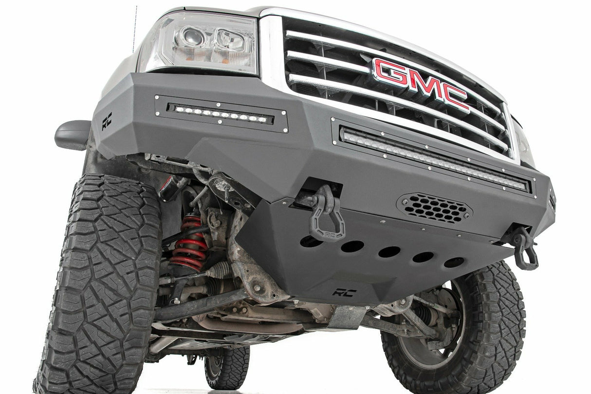 Fits GMC Sierra 1500 2&4WD (07-13) Front Bumper Fabricated Prerunner LED 10913