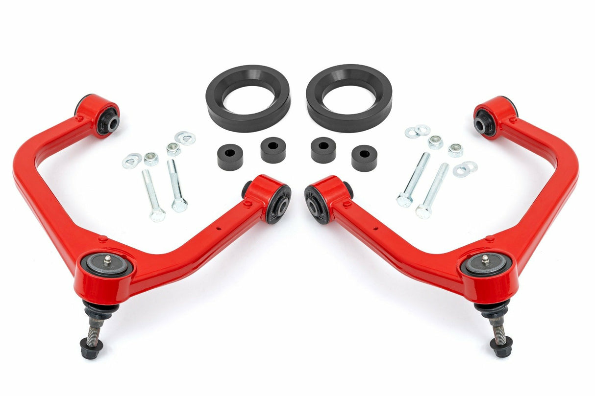 Fits GMC Sierra 1500 4WD (19-24) 1.75" Leveling Kit Forged Red UCA AT4 1325RED