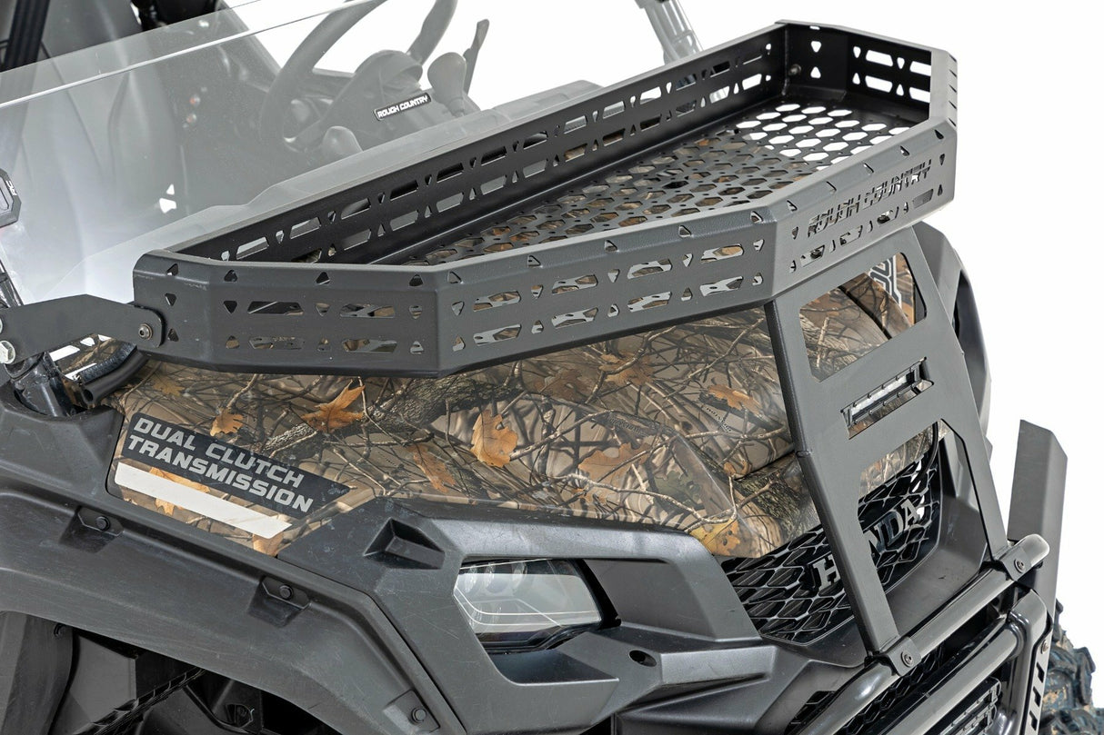 Fits Honda Pioneer 1000 Front Cargo Rack Black Series LED 6" Light 92059