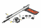 Fits Honda Talon 1000 Whip Mount; Bed; 4' Multl-Color LED Whip Pair; 92039