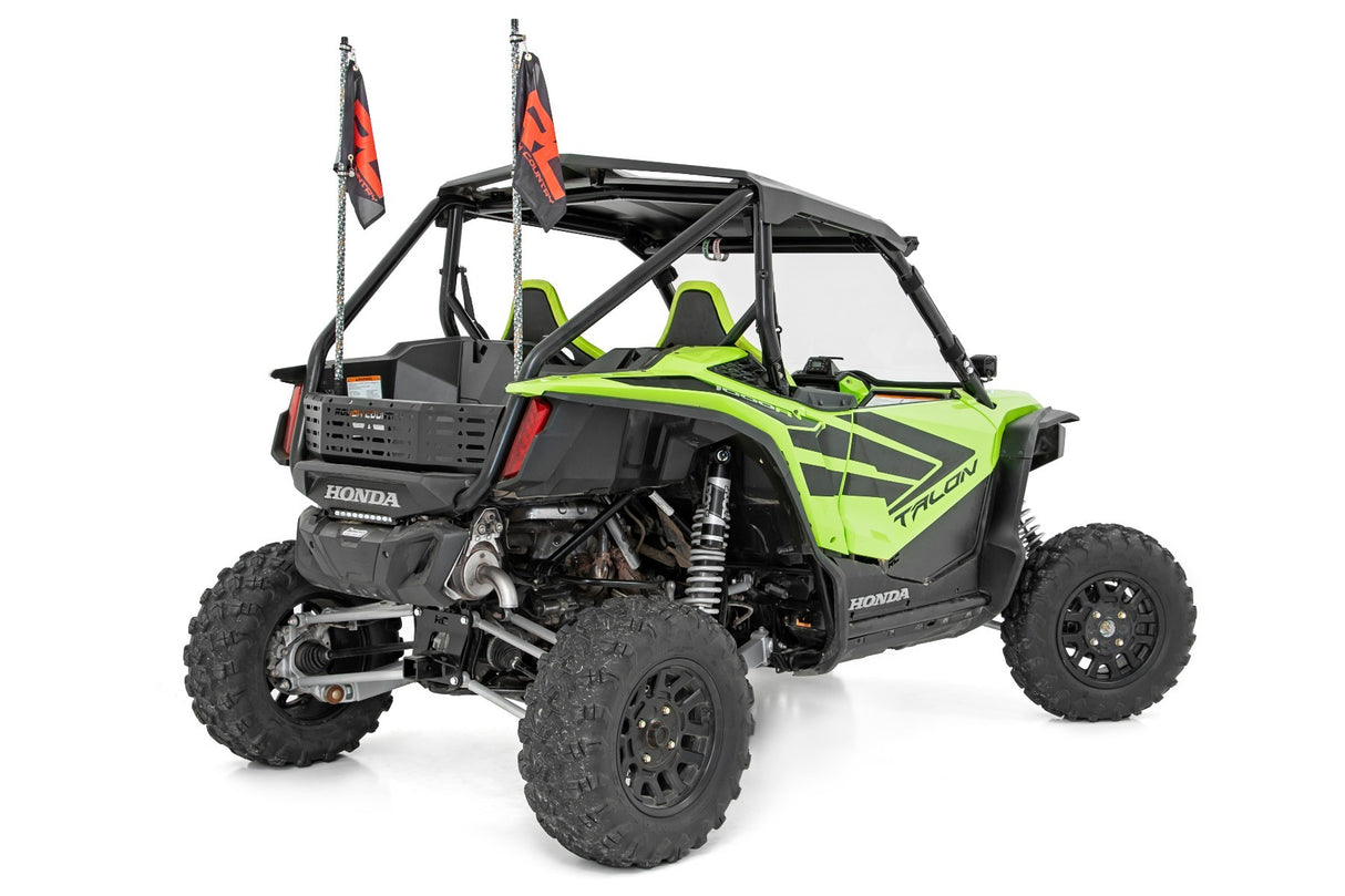 Fits Honda Talon 1000 Whip Mount; Bed; 4' Multl-Color LED Whip Pair; 92039