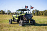 Fits Honda Talon 1000 Whip Mount; Bed; 4' Multl-Color LED Whip Pair; 92039